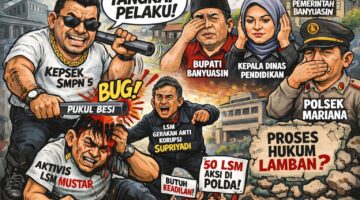 Kepsek Aniaya Aktivis, 50 LSM Siap Kepung Polda: Bupati Banyuasin, Kadisdik dan Polsek Mariana Disorot Publik