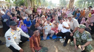 Gembira Dihampiri  Kasatgas PRR, Asa Penyintas di Desa Sekumur Kembali Menyala