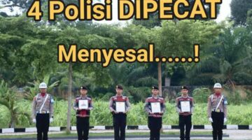 Empat personil Polres Musi Rawas Utara (Muratara) dipecat secara tidak hormat dari keanggotaan sebagai anggota Polri.