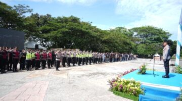 Polda Sumsel Uji Kesiapan Personel Lewat Simulasi Sispamkota di Shooting Range JSC Palembang
