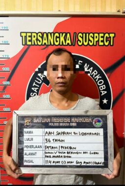 Informasi Bantuan Polisi Polda Sumsel Efektif, Pengedar Sabu yang Sedang Tunggu Pembeli di Lubai Berhasil Ditangkap
