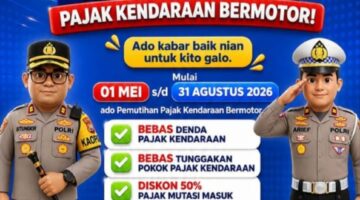 Kabar Gembira ! Samsat Rejang Lebong Gelar Program Pemutihan Pajak Kendaraan Hingga 31 Agustus 2026