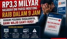 HANCURNYA KEPERCAYAAN! RP3,3 MILYAR NASABAH BNI PARIGI MOUTONG RAIB DALAM 9 JAM – OKNUM PEGAWAI DUGAANNYA, BANK WAJIB GANTI RUGI!