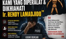 Dituduh Memeras & Mencemarkan Nama Baik, Tim Media Balas: Kami yang Diperalat & Dikhianati Ir. Rendy Lamadjido