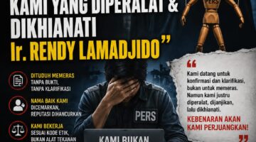 Dituduh Memeras & Mencemarkan Nama Baik, Tim Media Balas: Kami yang Diperalat & Dikhianati Ir. Rendy Lamadjido